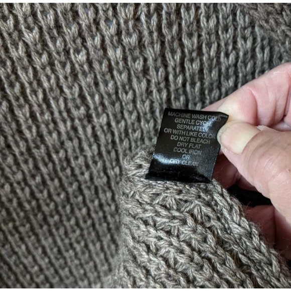 Berretti Womens Italian Sleeveless Cardigan Sweater Brown Faux Fur Collar Size S - Picture 8 of 12